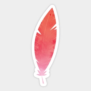 Pink Feather Sticker